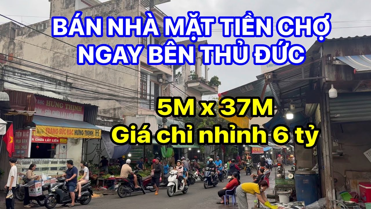 ĐẦU NĂM BÁN CĂN GIÁ RẺ MẶT TIỀN CHỢ NGAY THỦ ĐỨC 5M x 30M LIÊN HỆ NGAY NHÀ ĐẤT LÊ DŨNG 