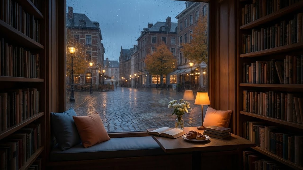 Мягкие мечты | Дождевое пианино для сна | Европейская улица Дождь | Спите лучше 🌌