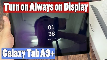 How to Turn on Always on Display in SAMSUNG Galaxy Tab A9+ | Always on Display Management