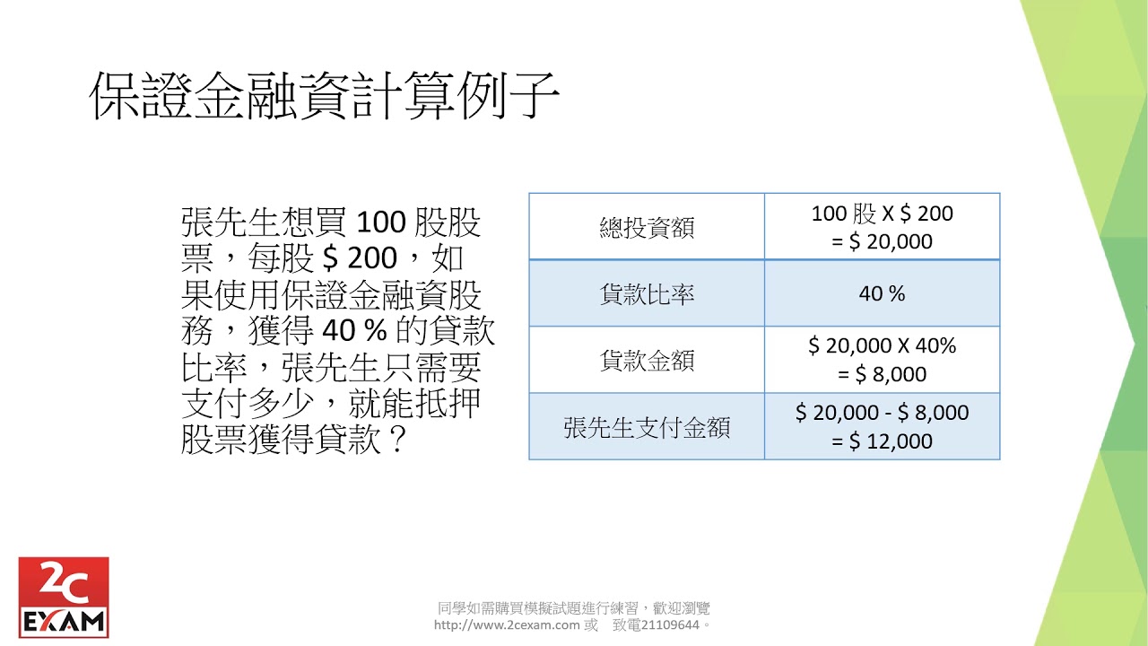 證券保證金融資介紹和例子Securities Margin Financing Introduction and Examples - YouTube