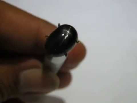 Batu Permata Black Safir Star - ZP 754. 