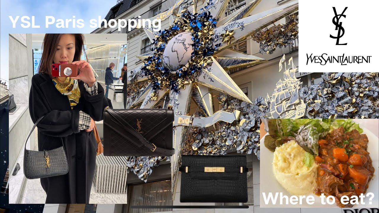 PARIS WEEKEND YSL Saint Laurent shopping Vlog; where to eat cozy
