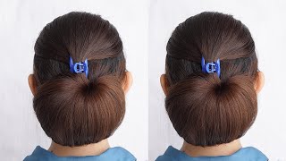 SMALL Clutcher  Beautiful Low Bun Hairstyle With Claw Clip \ Juda Bun Hairstyle For Summer 2024