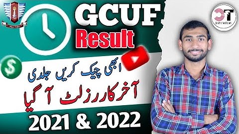 GCUF Announced Result BA, BSc, BCom, ADA, ADS and ADP 1st Annual 2022 and 2nd Annual 2021 | Result