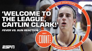 'WELCOME TO THE LEAGUE, CAITLIN CLARK!' 👀 - Carolyn Peck on Fever's loss to the Sun | WNBA Countdown screenshot 4