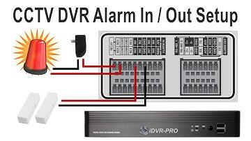 CCTV DVR Alarm Input / Alarm Relay Output Setup