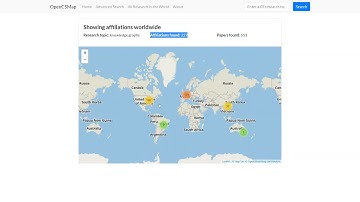 ISWC2021 P&D: OpenCSMap: A System for Geolocating Computer Science Publications