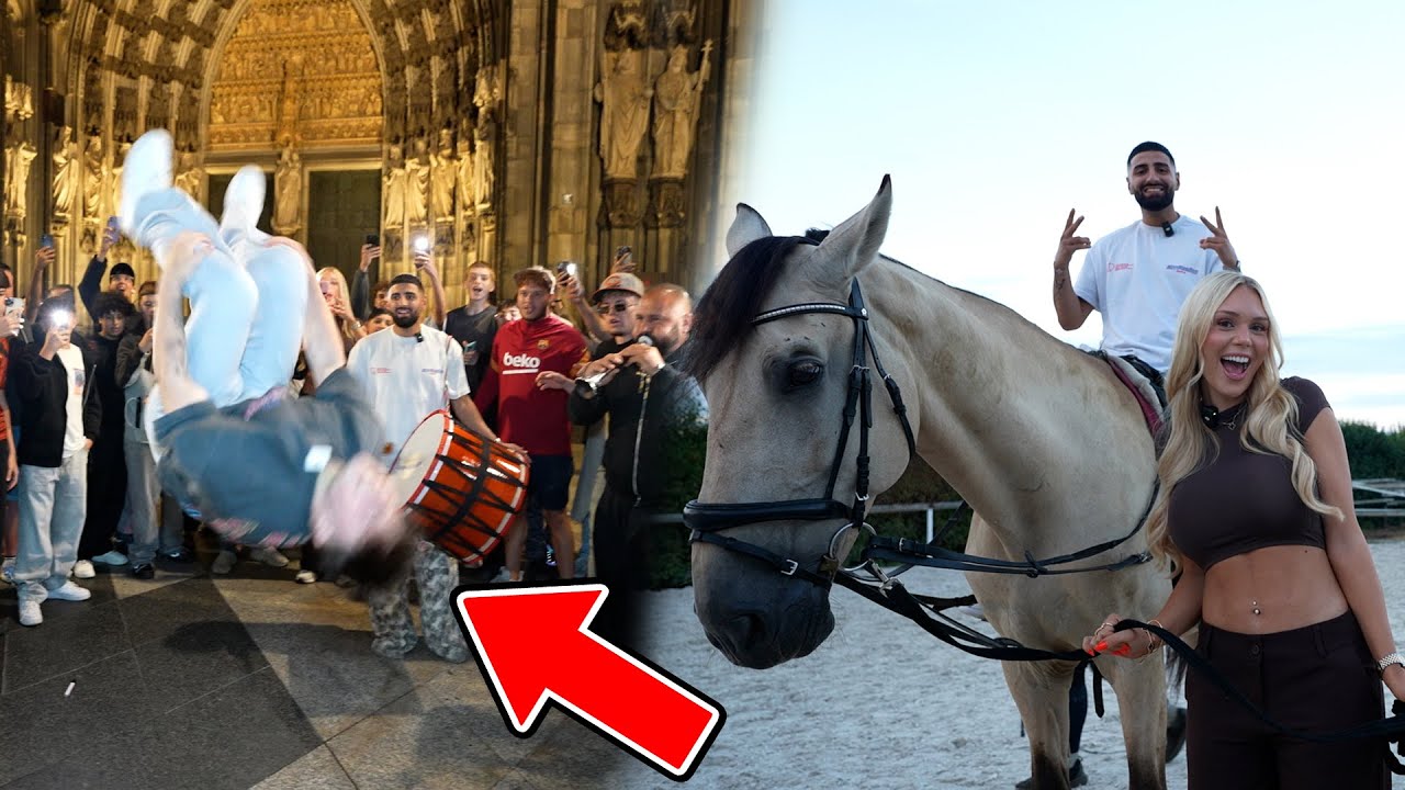 Jordan & Semih ERSTE MAL REITEN mit AMALIA UND KONY (eskalation)