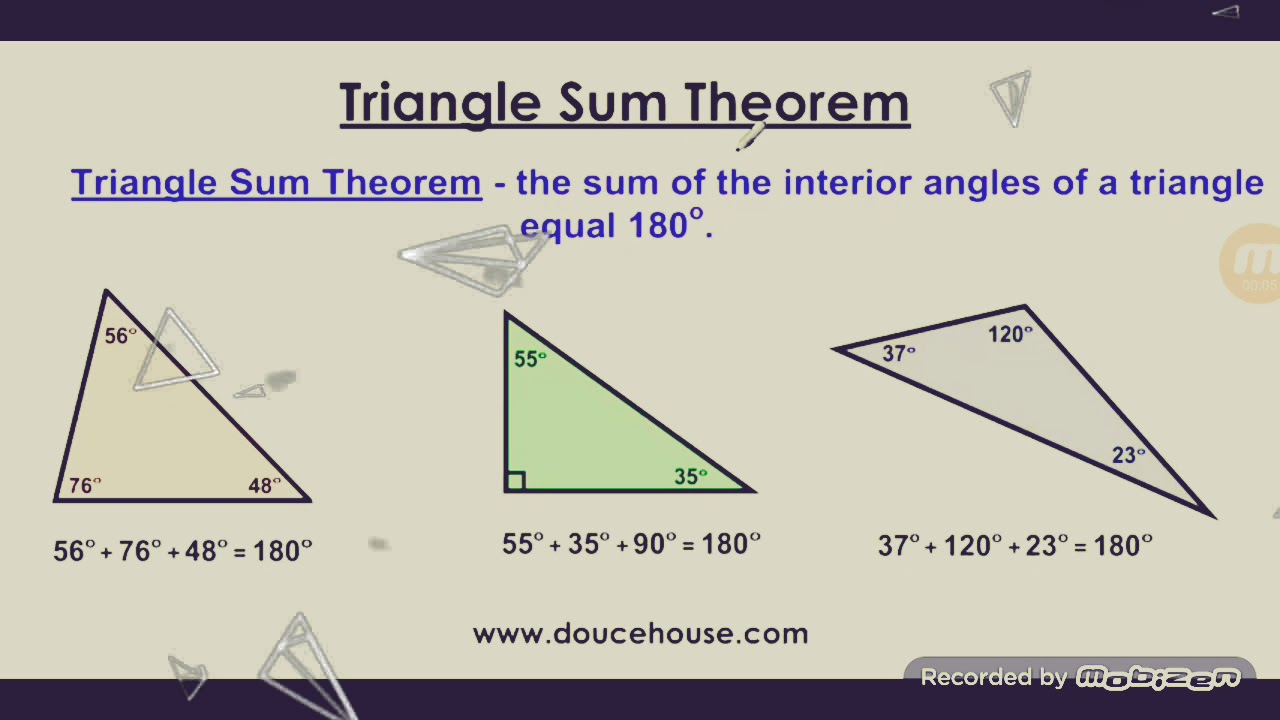 Precious Tucop Ix Newton Triangle Interior Angles Sum Theorem