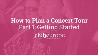 How to Plan a Concert Tour 1