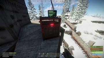 Rust CH47 Chinook Heli Locked Loot Crate on our base