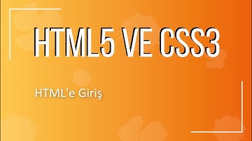 1- Html Nedir?