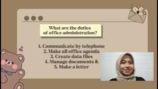 SIENCE TERMS - OFFICE ADMINISTRATION AND BUSSINESS MANAGEMENT