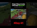 Day 41 of my challenge in MCPE 📲😰 #minecraft #shorts #ytshorts #day41