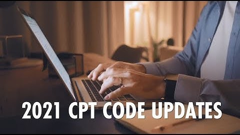 2021 CPT Code Updates