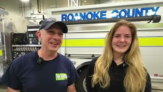 Winter Olympics comes to Roanoke County Fire and Rescue