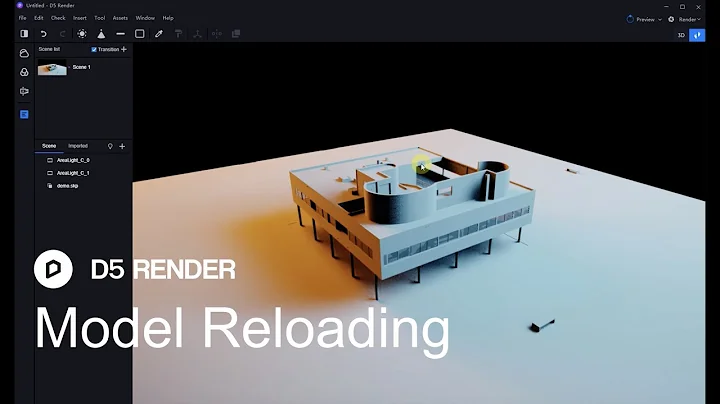 D5 Render 1.6 | Model Reloading/sync files