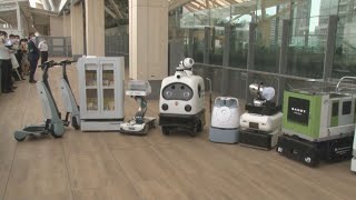 ロボット担う未来サービス 高輪新駅で実験、消毒も