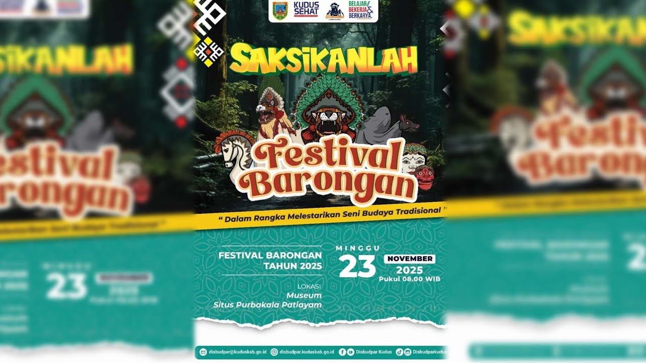 FESTIVAL BARONGAN - DISPUBPAR KUDUS -  MUSEUM PURBAKALA PATI AYAM KUDUS