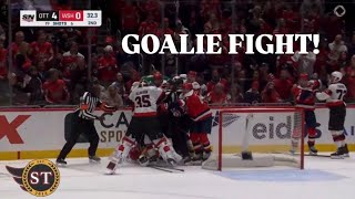 Linus Ullmark FIGHTS As Ottawa Senators DOMINATE Washington Capitals IN A ROUT, Get Back To .500!