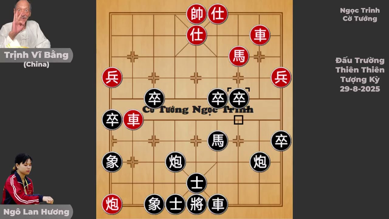 Cờ tướng - Có kèo lớn rồi, Ngô Lan Hương bỏ hết xe pháo mã cả nước phấn khích