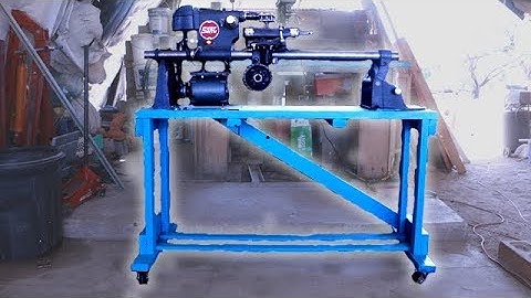 Building A Lathe Stand |Converting A Wood Lathe Into a Metal Lathe Part 4