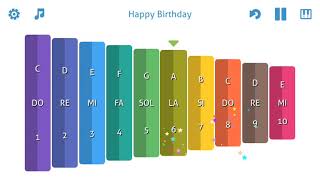 Happy Birthday - played on "My 1st Xylophone" screenshot 4