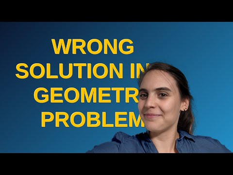 Mathematica: Wrong solution in a geometry problem
