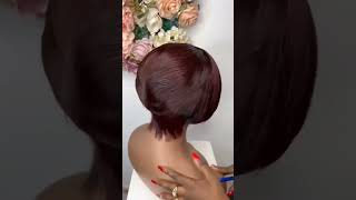 Perruque Coupe Courte Garçonne Lace Frontale