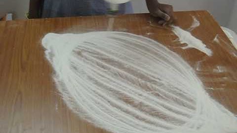 science exhibit- sand pendulum - lissajous pendulum