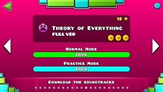 Geometry Dash - Theory of Everything (FULL VER) All Coin / ♬ Partition Resimi