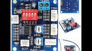 5$ 12V Fan Temperature Control Speed Demo