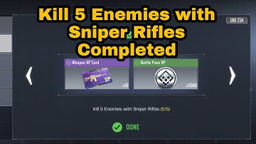 Kill 5 Enemies with Sniper Rifles | SEASONAL Elite Marksman COD Mobile