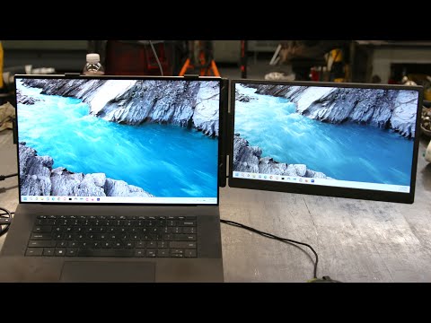 domyfan 14" Laptop Screen Extender, Ultra-Thin FHD 1080P IPS Dual Portable Laptop Monitor Extender