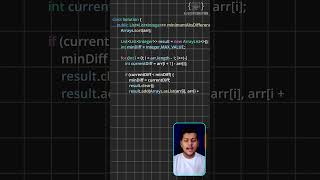 Day 41: LeetCode Daily Challenge: LeetCode 1200 – Minimum Absolute Difference 🧠