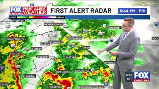 Looking ahead to showers and storms moving through Carolinas