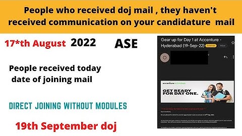 accenture date of joining mail || ase || 2022 || don