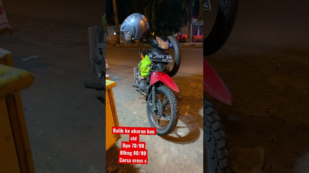 Nyaman pakai ban corsa platinum cross s di supri x 125 fi