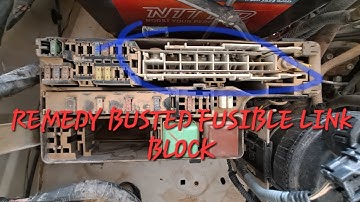 How to make remedy busted fusible link block,how to troubleshoot busted fuse,no power glow heater