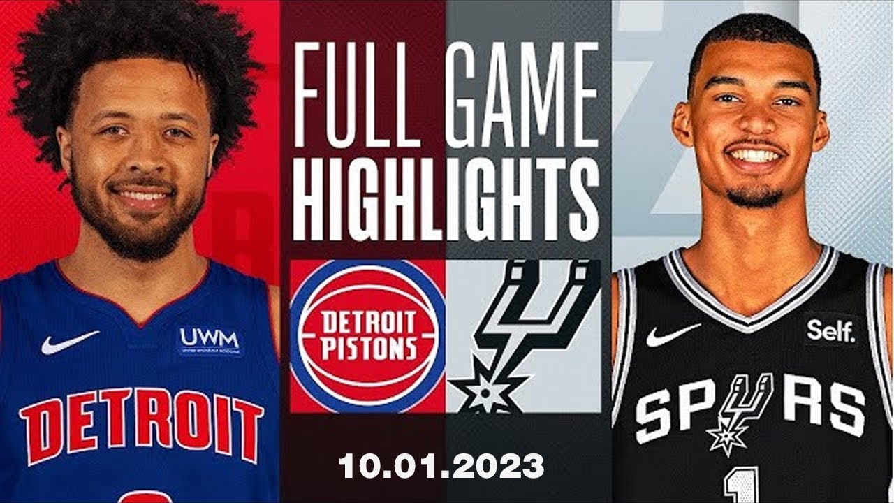 San Antonio Spurs vs Detroit Pistons Full Game Highlights Jan 10