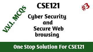 Unit 3 | Cyber Security | MCQs |  CSE121 | LPU