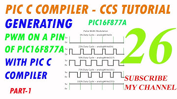 How to Generate PWM (Pulse Width Modulation) on a PIN of PIC16F877A with PIC C Compiler