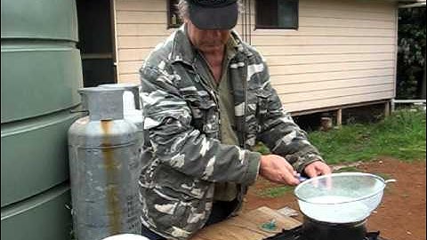 Rendered fat, tallow candles Part 3