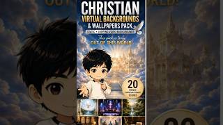 Christian Virtual Backgrounds and Wallpapers Pack - Elevate your Video Calls and Pique Interest!