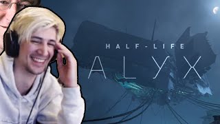 xQc Reacts To Half-Life: Alyx Announcement Trailer