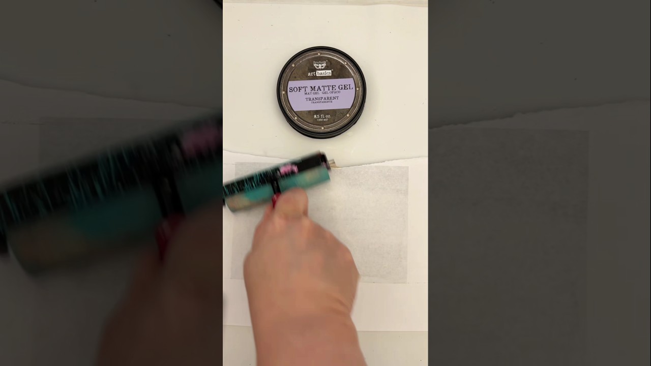 Finnabair Soft Matte Gel as a transfer medium 