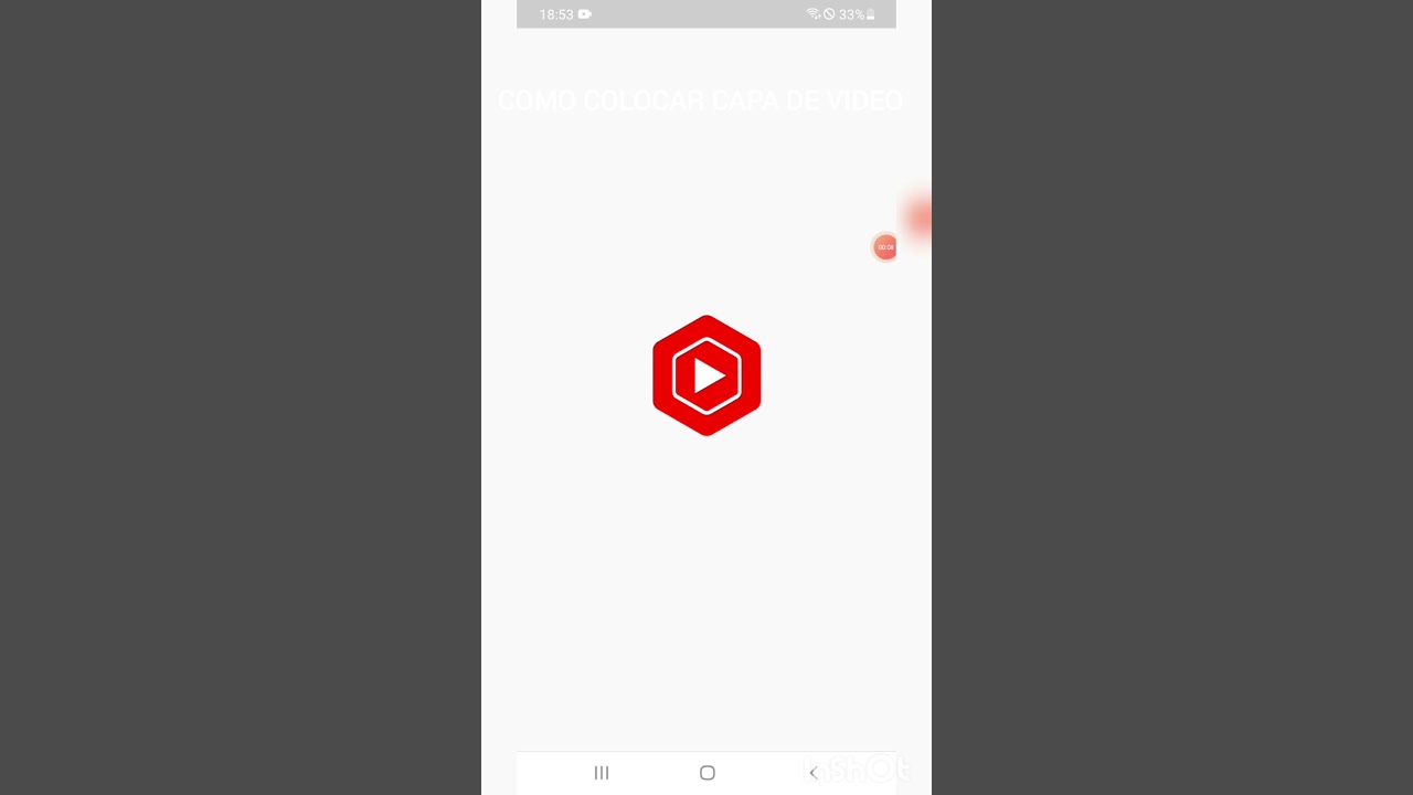 COMO COLOCAR CAPA DE VIDEO 