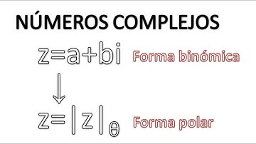 NÚMEROS COMPLEJOS. PASAR DE FORMA BINÓMICA A POLAR