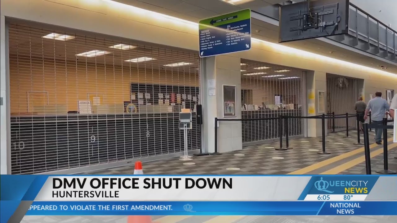 DMV office shuts down