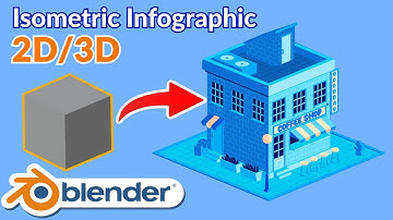 Create a 2D/3D ISOMETRIC Infographic Animation In Blender | Tutorial